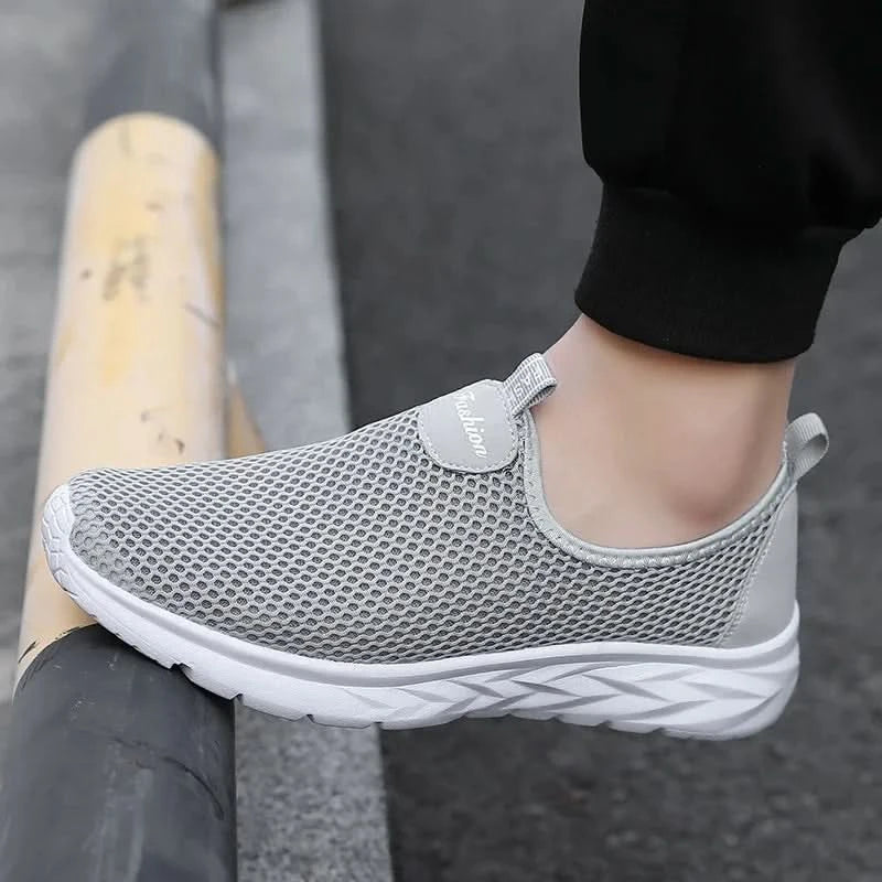 YRZL Mesh Loafers Men Casual Shoes Summer Lightweight Outdoor Male Walking Shoes Anti-slip Comfortable Slip on Loafers for Men - M & M Global