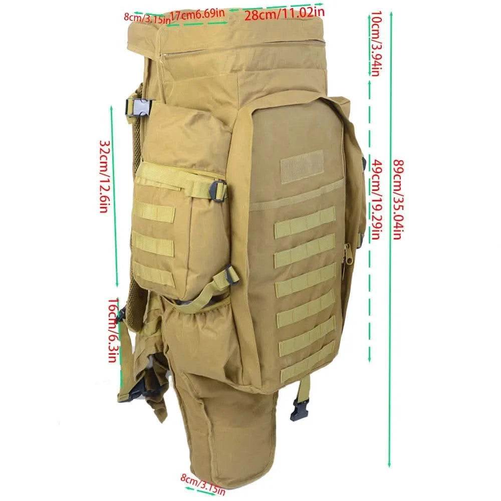 75 liters large capacity combination large backpack multi-functional outdoor sports cycling shoulder recreational hiking tactica - M & M Global