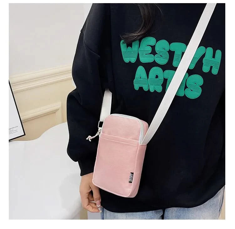 New Fashion Mobile Phone Bag Women's Messenger Bag All-match Mini Small Crossbody Bag Hanging Neck Coin Purse Vertical Handbag - M & M Global