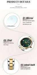 CURREN-Women's Simple Dial Wristwatch, Elegant and Charming Bracelet Quart Watches for Lady, Fashion Brand - M & M Global