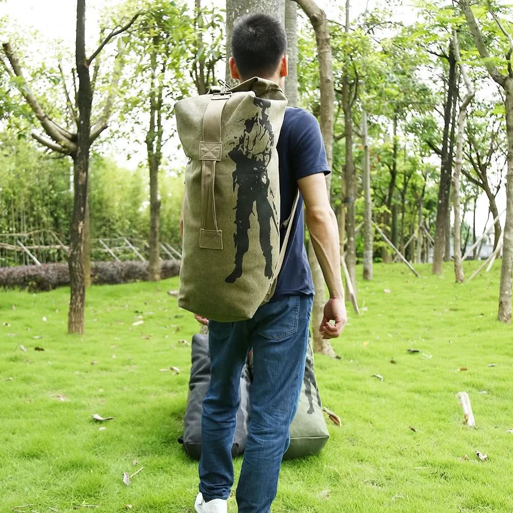 Large Capacity Rucksack Men's Travel Bag Mountaineering Backpack Male Military Hunting Bucket Bag Rucksacks Tactical Backpacks - M & M Global