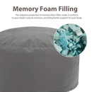 JHK Oversized 3/4FT Bean Bag Chair for Gaming Reading Lazy Sofa Foam Filled Couch with Removable Cover Living Room Furniture