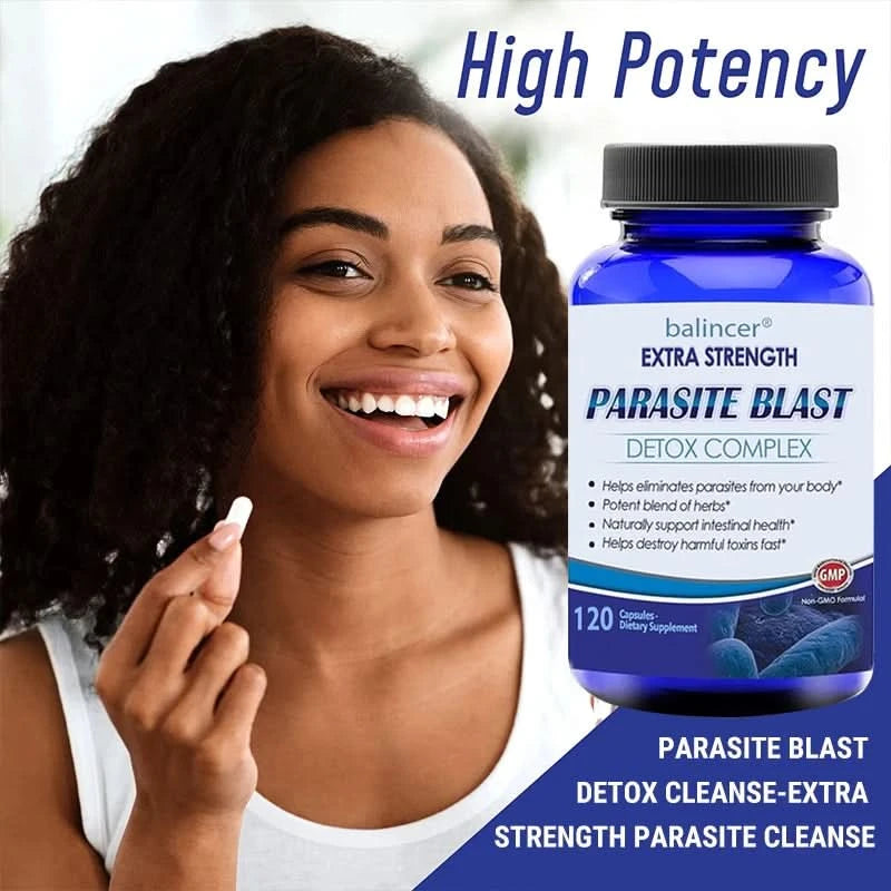 Parasite Cleanse Gut Detox Complex Supports Gut Cleansing - Removes Parasites From The Body and Helps with Immune Health - M & M Global