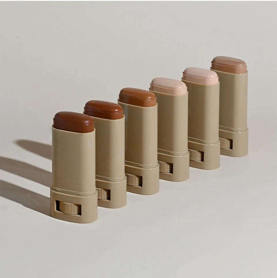 Stick Foundation Balm Serum Boosted Skin Tint Foundation Stick Smooth Plumper Hight Coverage Travel Bronze Foundation Stick Make - M & M Global