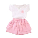 New Summer Fashion Baby Clothes Suit Children Girls Vest Shorts 2Pcs/Sets Toddler Clothing Infant Casual Costume Kids Tracksuits - M & M Global