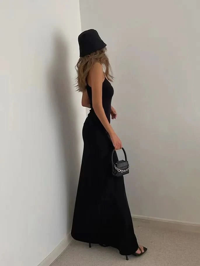 Summer Sexy Bodycon Long Dress Womens Y2k Clothes Sleeveless Sundress Evening Backless Dresses for Women Aesthetic 2024 - M & M Global