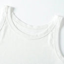 European and American Size Ladies Suspender Vest Sleeveless Top Solid Color Sexy Thread Bottoming Vest for Four Seasons. - M & M Global