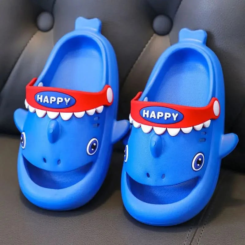 Megalodon Shark Slippers Summer EVA Waterproof Anti-slip Garden Shoes Boys And Girls Outdoor Casual Beach Sandals For Kids - M & M Global