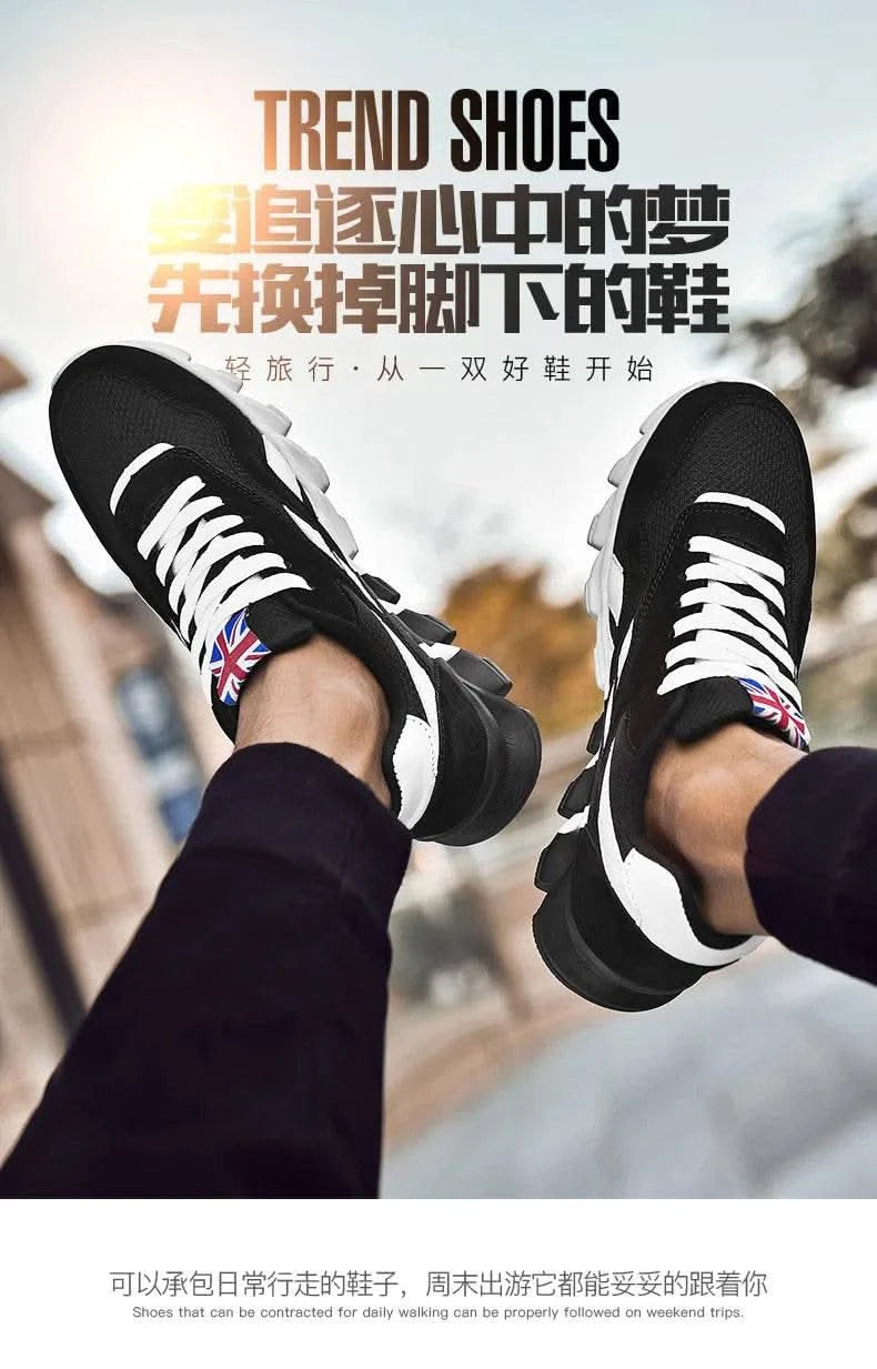 Brand Trend Size 46 47 48 Men's Wear-resistant Cushioning Thick-soled Fitness Sneakers Outdoor Breathable Running Shoes for Men - M & M Global