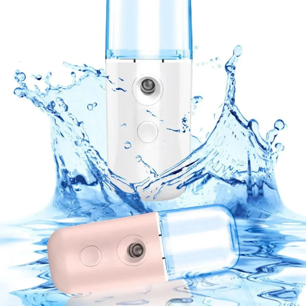Nano Spray Water Replenisher Hydration Instrument Mini Portable Rechargeable Facial Steamer Beauty Moisturizing Humidifier - M & M Global