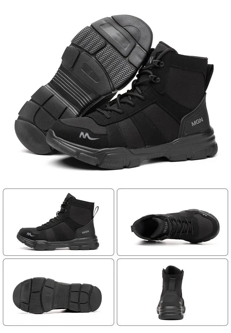 Work Boots Indestructible Safety Shoes Men Steel Toe Shoes Puncture-Proof Sneakers Male Footwear Shoes Women Non Slip Work Shoes