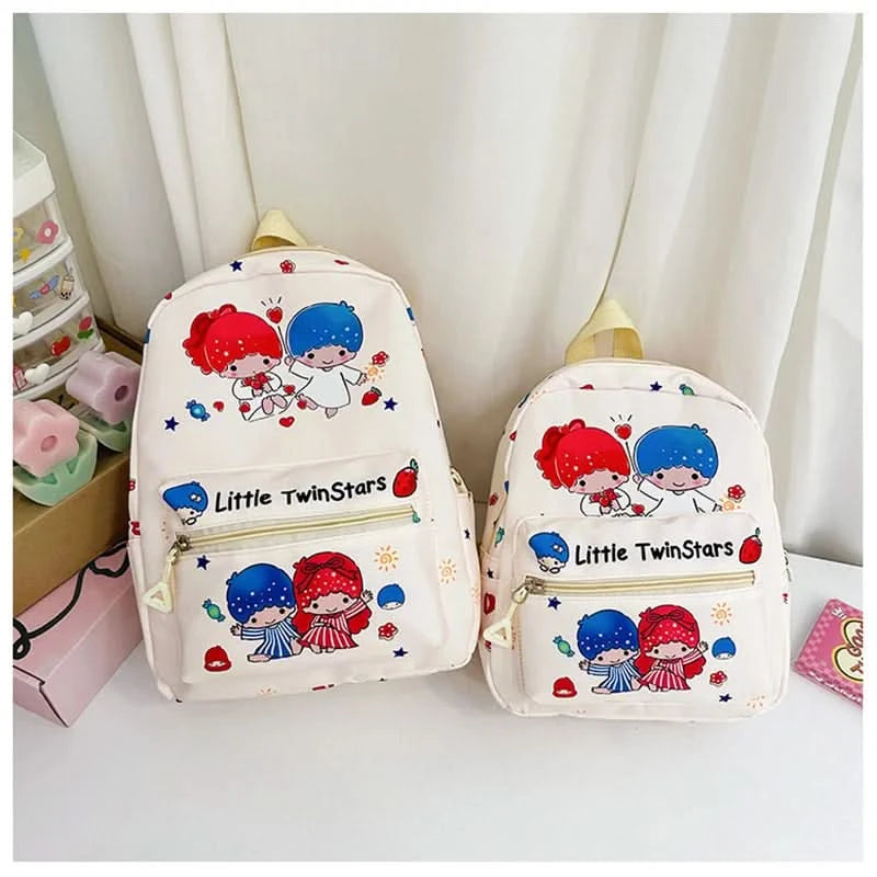 Sanrio Kuromi Hello Kitty My Melody Cinnamoroll Cartoon Backpack Cute Pompom Purin Pochacco School Bag For Adults Kids Sac A Dos - M & M Global