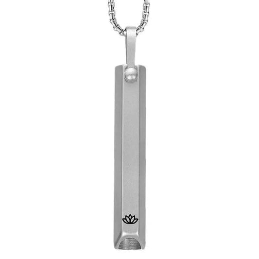 Breathe Necklace Whistle Meditation Necklace Mindful Breathing Necklace Calming Necklace Anxious Necklaces For Women Men - M & M Global