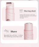 Women's 2-in-1 Dual-Head Electric Razor Painless Bikini Trimmer Wet/Dry Use Detachable Head for Ladies Pubic Hair Shaver