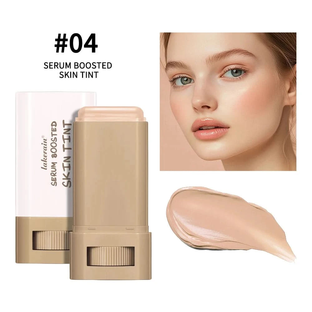 Stick Foundation Balm Serum Boosted Skin Tint Foundation Stick Smooth Plumper Hight Coverage Travel Bronze Foundation Stick Make - M & M Global