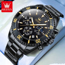 OLEVS Watches For Men Classic with Date Dress Luxury Big Face Waterproof Luminous Men's Wrist Watch Stainless Steel Men Watch - M & M Global