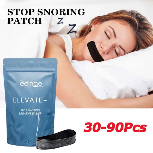 Stop Snoring Patch Nose Breathing Correction Promoting Better Breath Improve Sleeping Portable Night Sleep Mouth Orthosis Tape - M & M Global