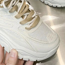 Chunky Fashion Sneakers Comfortable Casual Dad Shoes Lace-Up Walking Shoes Breathable Mesh for Women - M & M Global