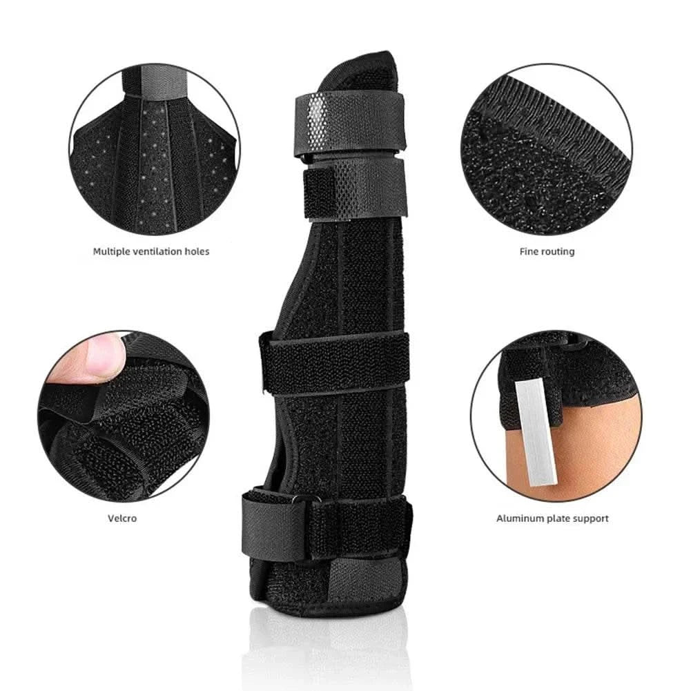 Adjustable Compression Finger Holder Protector Brace Sports Wrist Thumbs Hands Arthritis Splint Support Protective Guard - M & M Global