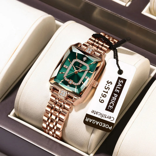 POEDAGAR Luxury Watch For Woman Waterproof Calendar High Quality Ladies Watch Stainless Steel Quartz Women's Watches Elegant+Box - M & M Global