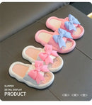 Summer New Kids Home Shoes Anti Slip Soft Sole Girls Bath Slipper Cartoon Cute Flower Bow Princess Slippers Children Beach Shoes - M & M Global