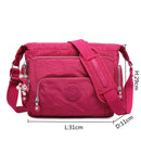 High Quality A4 Men Women Shoulder Messenger Bag Cross Body Large Capacity Purse Waterproof Lightweight Blue Purple Red M1304 - M & M Global
