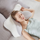 JHK Ergonomic Cervical Contour Neck Pillows For Neck Pain Relief Memory Foam Bed Pillow Neck Pillow with Cooling Pillowcase