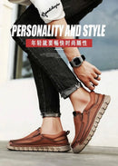 2024 Retro Loafer Genuine Split Leather Classic Shoes Sewing Comfortable Men Casual Slip-on Club Party Shoe Spring Summer - M & M Global