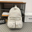 Backpack Simple Large Capacity Sports Travel Backpack Junior High School Leisure Backpack Tutorial Bag - M & M Global