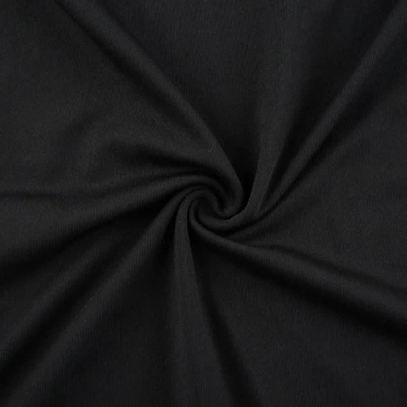 Fashion Strappy Ruched Sexy Black Dress Irregular Elegant Backless Long Dress Party Summer Dresses Women Clothes Vintage Dress - M & M Global