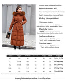 Korean Style Thickened Winter Cotton Jacket Women's Long Coat with Fur Collar Slim Fit Hooded Ladies' Cotton Padded Coat