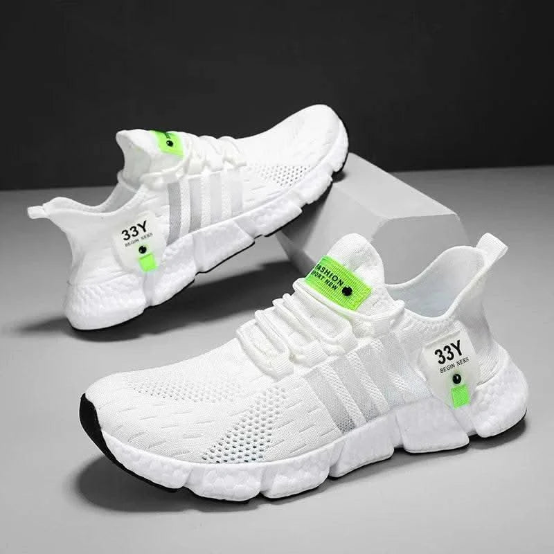 Breathable Mesh Men Shoes Trendy Lightweight Walking Flats Plus Size Male Tennis Sneakers Outdoor Running Fitness Shoes 2025 - M & M Global