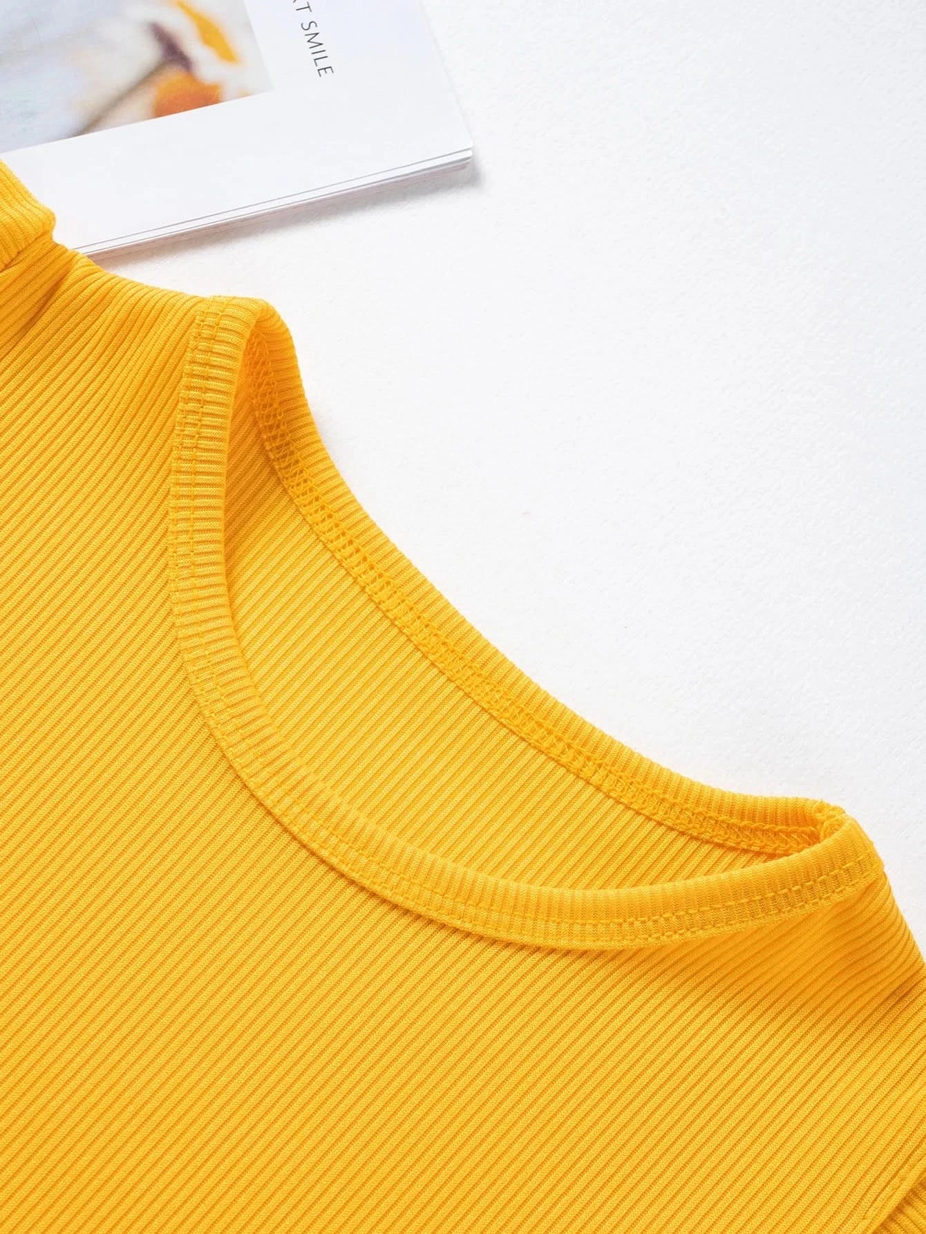 2024 Summer Hot selling Little Girl Daily Casual Clothing Minimalist Little Girl Polyester Set Cool Sleeveless Shorts Set Girl - M & M Global