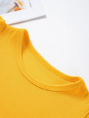 2024 Summer Hot selling Little Girl Daily Casual Clothing Minimalist Little Girl Polyester Set Cool Sleeveless Shorts Set Girl - M & M Global