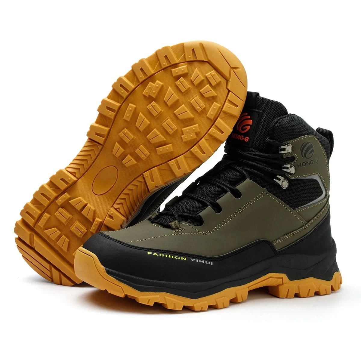 Mens Work Boots Steel Toe Safety Sneakers with Metatarsal Guard Slip-Resistant Puncture-Resistant Sole for Warehouse & Delivery