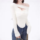 2025 Spring Elegant Pullover Women Casual Solid Korean Style Long Sleeve Knitted Sweater Sweet Soft Sweater Female Y2K Crop Tops
