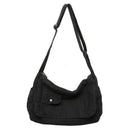 Casual Canvas Messenger Bag Versatile Flip Large Capacity Shoulder Book Bag For Student Adjustable Crossbody Bag For Men Women - M & M Global