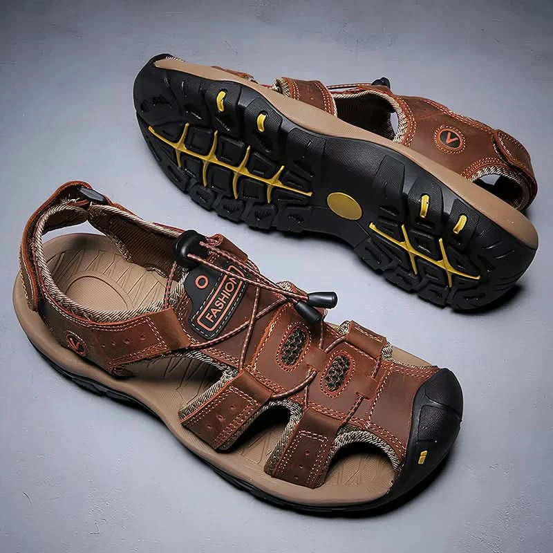 Outdoor Wading Summer Sandals For Men Anti Slip Cool Casual Shoes With Arch Support Plus Size 38-48 Beach Sandalias - M & M Global