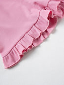 2024 Summer Hot selling Little Girl Daily Casual Clothing Minimalist Little Girl Polyester Set Cool Sleeveless Shorts Set Girl - M & M Global