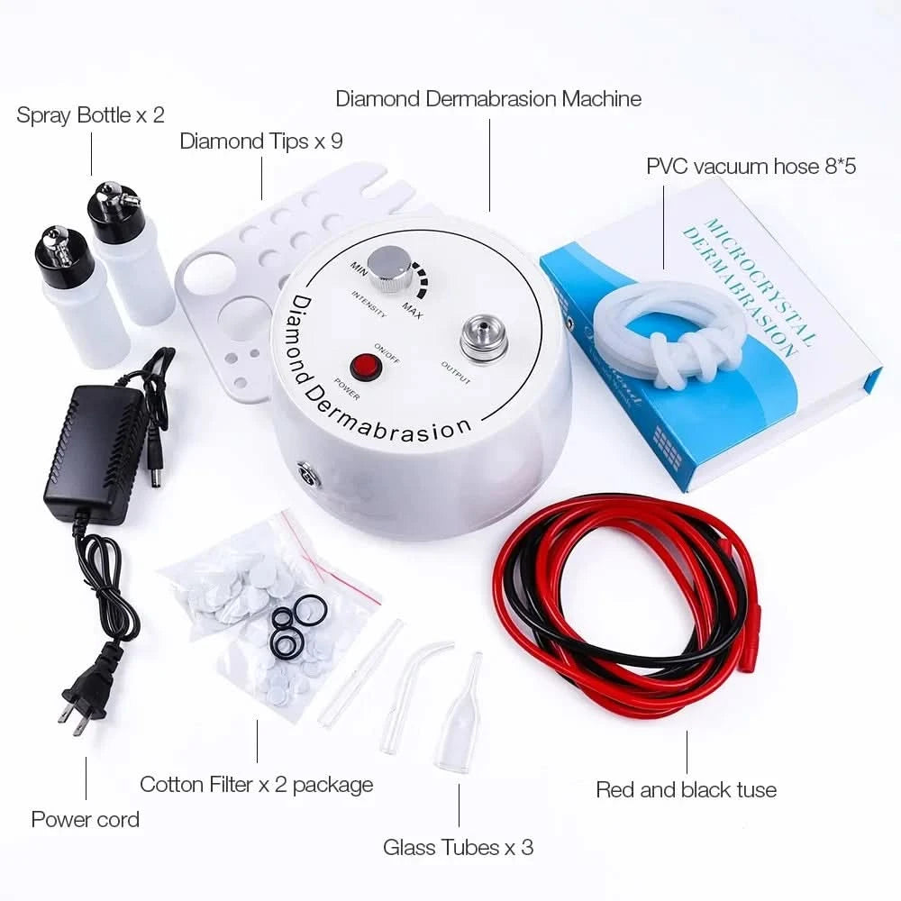 Professional 3 in1 Diamond Microdermabrasion Machine Water Spray Exfoliation Beauty Machine Removal Wrinkle Facial Peeling Tools - M & M Global