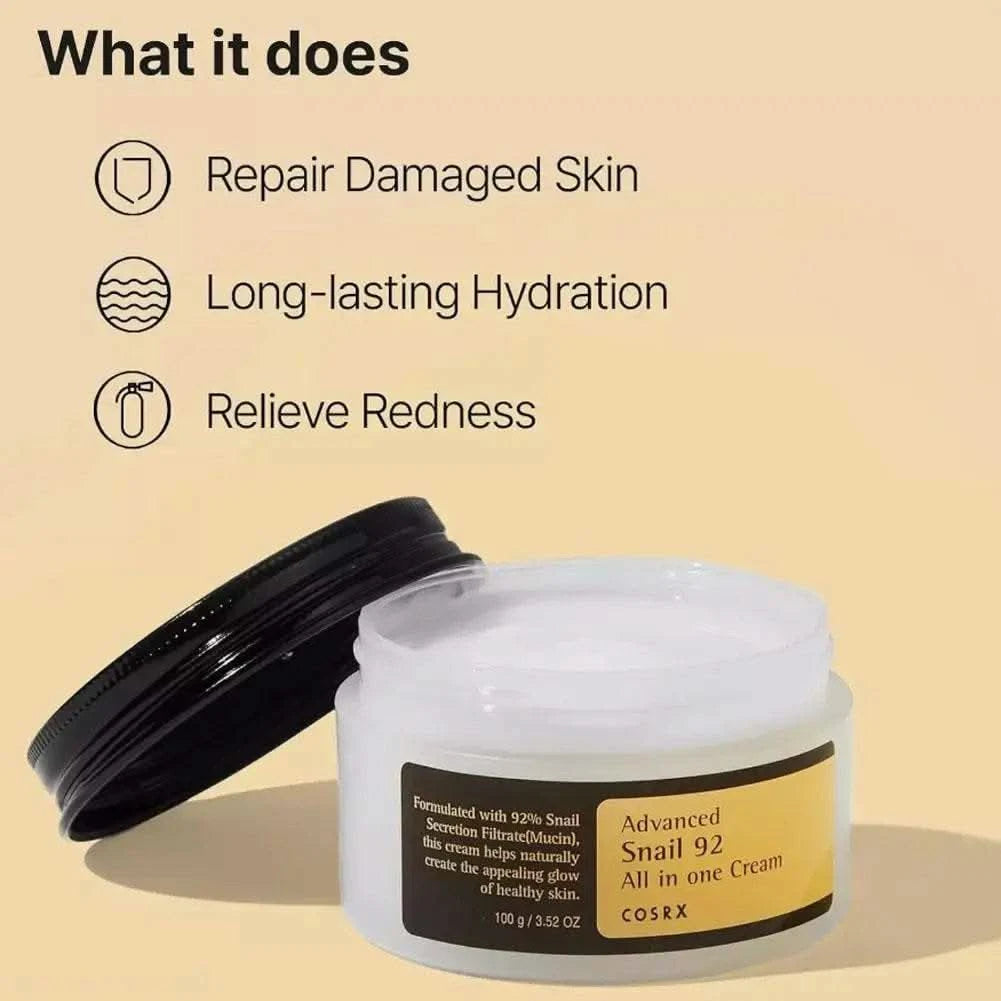 Advanced Snail 96 Mucin Power Essence/Cleanser/Cream Moisturizing Smoothing Nourishing Korean Cosmetics Facial Skin Care Product - M & M Global