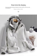 Two-piece Jacket for Men Detachable Windproof Waterproof Mountaineering Clothing 3-in-1 Outdoor Waterproof Jacket New Style