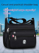 Business Fashion Men's Shoulder Bag Women's Crossbody Bag Large Capacity Multipurpose Travel Bags Tool Bag Oxford Cloth Material - M & M Global