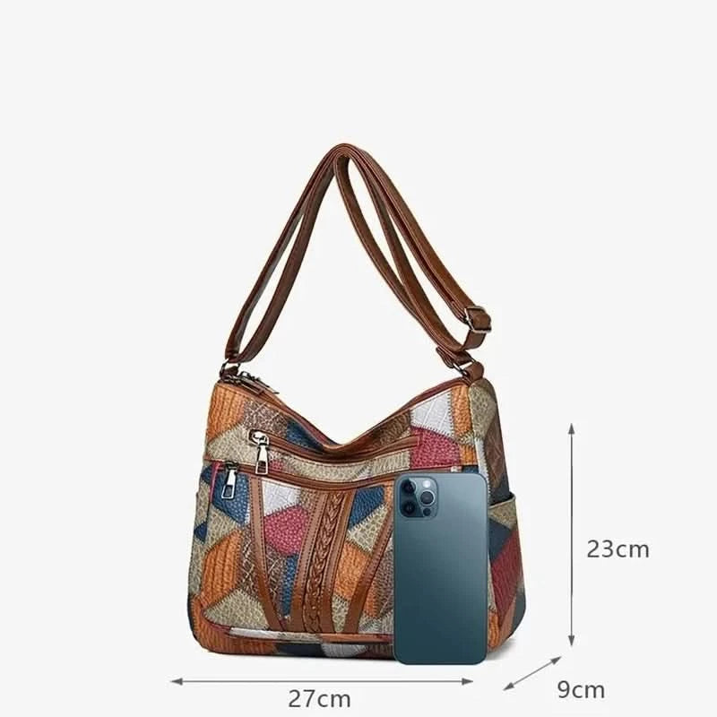 Women's Elegant Vintage Crossbody Bag Trendy HandBag Fashion Multi-pockets Shoulder Bag All-match Retro Crossbody Bag for Daily - M & M Global