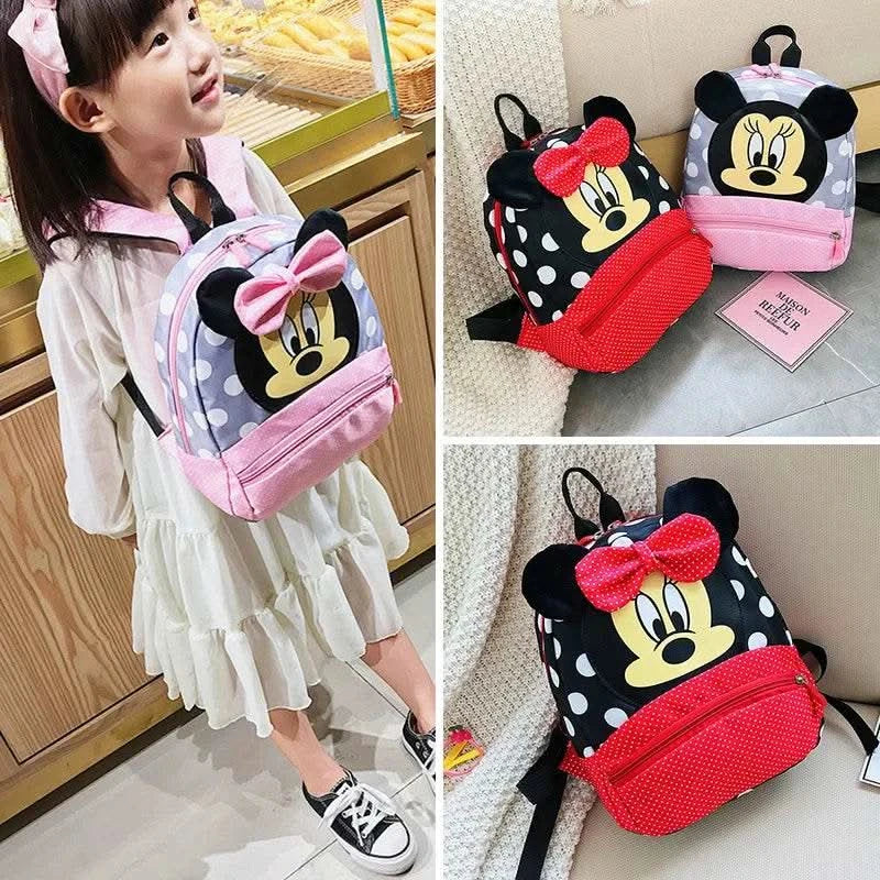 Disney Cartoon Backpack For Baby Boys Girls Minnie Mickey Mouse Children Lovely Schoolbag Kindergarten Schoolbag Kids Gift - M & M Global