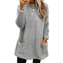 2024 Women Winter Warm Hoodie Coat Streetwear Fleece Pocket Thinken Sweatershirt Autumn Female Casual Loose Outfits Hoodie Tops
