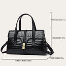 Luxury Shoulder Tote Bag Alligator Patent Leather Hand Bags for Women 2025 Designer Daily commuting Handbags HIgh Quality Sac - M & M Global