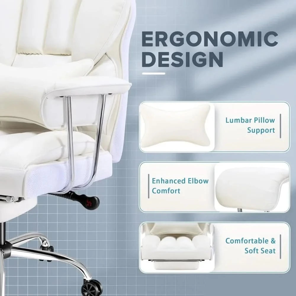 Pro Gaming Chair for Large Frames – 400LB Capacity, Recline Function & Ergonomic Support