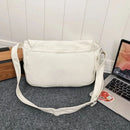 High Quality Canvas Handbag Shoulder Bags Large Capacity Crossbody Bags For Women Simple Casual Messenger Bag Student School Bag - M & M Global