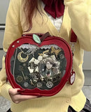 New Girl Harajuku Niche Design Apple Crossbody Bag Handbag Sweet Style Cute Ulzzang Ita Bag Y2K Backpack Preppy Style ItaBag - M & M Global